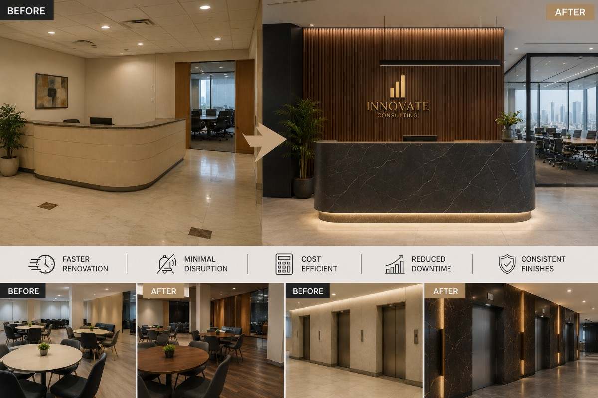 commercial interior wrapping services in Dubai